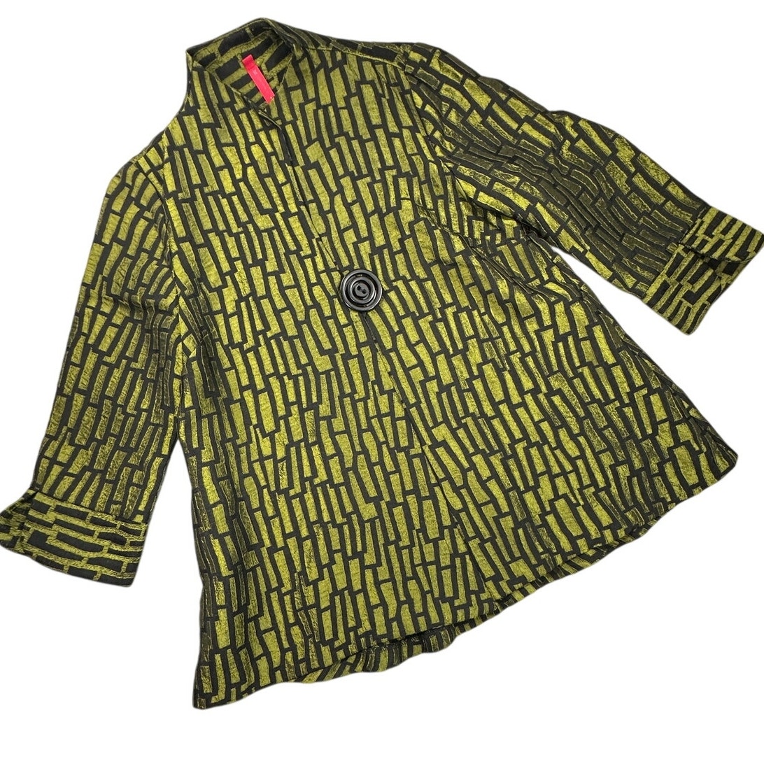 Ic By Connie K Jacket Textured Geometric Avant-Garde Funky Artsy Mod Blazer S